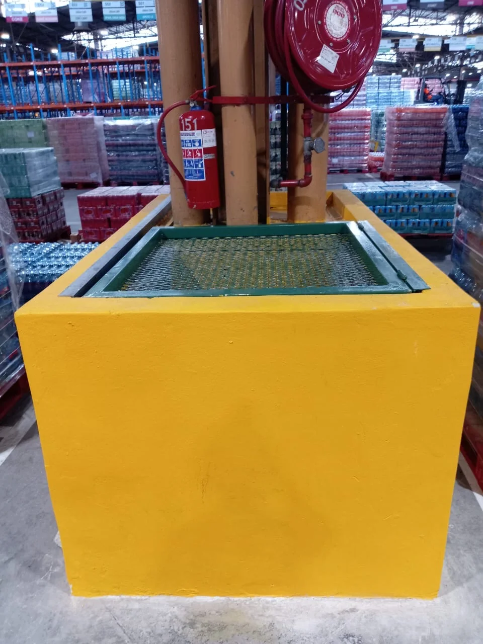 Industrial fire safety system installation